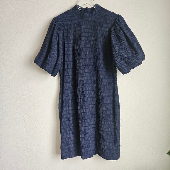 Scotch & Soda Voluminous Sleeved Minidress in‎ Night Blue Size Medium - Picture 9 of 13